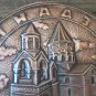 Vintage Etchmiadzin Cathedral Decorative Copper Wall, Home Mother Church