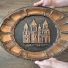Etchmiadzin Vintage Embossed Copper Tray – Traditional Armenian Wall Decor