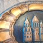 Etchmiadzin Vintage Embossed Copper Tray &acirc;�� Traditional Armenian Wall Decor
