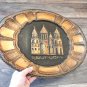 Etchmiadzin Vintage Embossed Copper Tray &acirc;�� Traditional Armenian Wall Decor