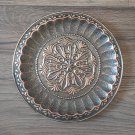 Vintage Embossed Copper Wall Decorative Tray Plate: Armenian Heritage Elegance
