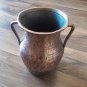 Large Antique Copper Two-Handled Pot &acirc;�� Vintage Armenian Hand-Carved Copper Vessel