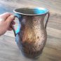 Large Antique Copper Two-Handled Pot &acirc;�� Vintage Armenian Hand-Carved Copper Vessel