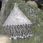 Vintage Armenian Triangular Solid Silver Drop Bowl Necklace &acirc;�� 19th Century Ethnic Elegance