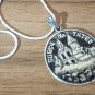 Tatev Monastery Sterling Silver Coin Pendant: Armenian Jewelry