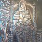 Vintage Embossed Copper Wall Decoration &acirc;�� Marie & Jesus, Armenian Symbolic Home Decor Motherhood
