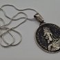 Artaxias I Sterling Silver Coin Pendant â Armenian Jewelry, King of Armenia Necklace