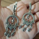 Armenian Pomegranate Dangle Drop Sterling Silver Earrings: Symbol of Abundance