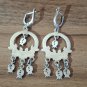 Armenian Pomegranate Dangle Drop Sterling Silver Earrings: Symbol of Abundance