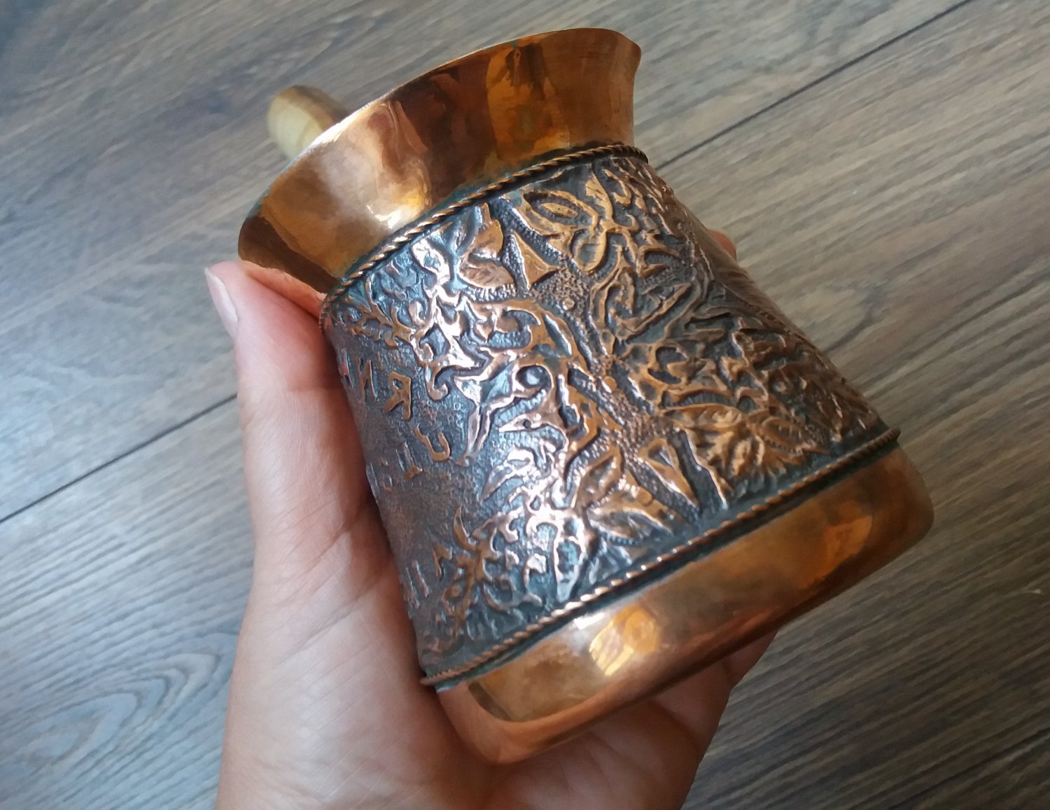 Vintage Armenian Jazzve Coffee Pot: Tamar Legend