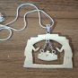 Armenian Butter-Making Sterling Silver Pendant &acirc;�� Ancient Khnotsi Necklace