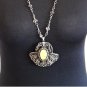 Vintage Armenian Soviet Filigree Agate Necklace: Ethnic Jewelry 1960s
