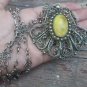 Vintage Armenian Soviet Filigree Agate Necklace: Ethnic Jewelry 1960s