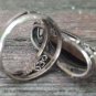 Vintage Armenian Soviet Filigree Ring: 1960s Mahogany Obsidian Jewelry