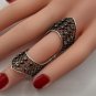 Articulated Filigree Double Ring &acirc;�� Sterling Silver with Zircon Stones