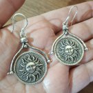 Night & Day Dangle Sterling Silver Earrings: The Moon and the Sun Earrings