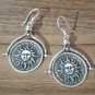 Night & Day Dangle Sterling Silver Earrings: The Moon and the Sun Earrings