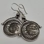 Night & Day Dangle Sterling Silver Earrings: The Moon and the Sun Earrings