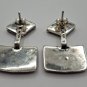 Armenian Geometric Turquoise Earrings &acirc;�� Sterling Silver Two-in-One Design