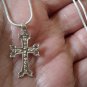 Armenian Cross Etchmiadzin Sterling Silver Pendant: Child Faith Necklace
