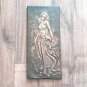 Vintage Embossed Copper Wall Decoration of the Goddess Anahit, Armenian Mythology