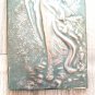 Vintage Embossed Copper Wall Decoration of the Goddess Anahit, Armenian Mythology