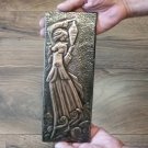 Vintage Embossed Copper Wall Decoration – Armenian Woman Carrying Water