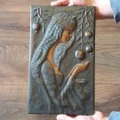 Vintage Embossed Copper Wall Decoration – Armenian Woman with Pomegranate Tree