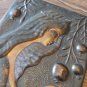 Vintage Embossed Copper Wall Decoration &acirc;�� Armenian Woman with Pomegranate Tree
