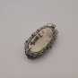 Vintage Armenian Soviet Filigree Amber Pendant: Antique 1960s Ethnic Jewelry