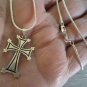 Armenian Cross Necklace in Sterling Silver .925 with Eternity Pendant: Handmade Faith Jewelry