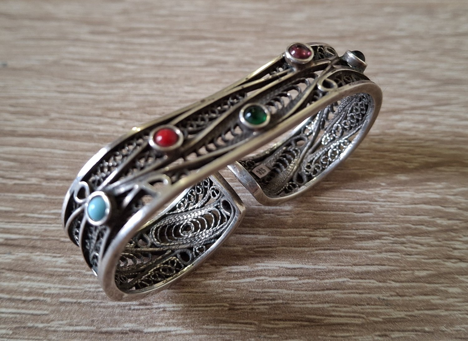 Handmade Armenian Filigree Double Finger Ring: Friendship Ring