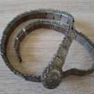 Vintage Armenian Melchior Leather Soviet Belt: 1960s Armor Link Belt