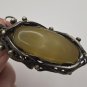 Vintage Armenian Soviet Filigree Agate Pendant: 1960s Ethnic Necklace