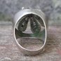 Vintage Armenian Soviet Filigree Crown Ring with Turquoise (1960s)