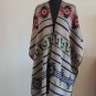 Womenâs Knitted Open Poncho Cape â Blanket Shawl with Tassels