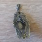 Vintage Armenian Soviet Filigree Agate Pendant: 1960s Antique Heritage Jewelry