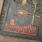 Minstrel Vintage Embossed Copper Enamel Wall Decoration: Armenian Troubadour