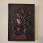 Minstrel Vintage Embossed Copper Enamel Wall Decoration: Armenian Troubadour
