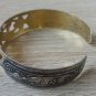 Vintage Soviet Silver .875 Cuff Bracelet &acirc;�� Adjustable Ethnic Hammer & Sickle Star Hallmarked