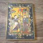 Vintage Embossed Copper Enamel Wall Art â The Annunciation, 13th Century Armenian Gospel