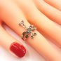 Armenian Cross Ring Sterling Silver Adjustable with Eternity Symbol, Faith Jewelry