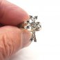 Armenian Cross Ring Sterling Silver Adjustable with Eternity Symbol, Faith Jewelry