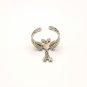 Armenian Cross Ring Sterling Silver Adjustable with Eternity Symbol, Faith Jewelry