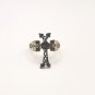 Armenian Cross Ring Sterling Silver Adjustable with Eternity Symbol, Faith Jewelry