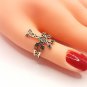Armenian Cross Ring Sterling Silver Adjustable with Eternity Symbol, Faith Jewelry