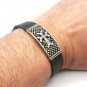 Men&acirc;��s Leather Bracelet with Armenian Cross Sterling Silver .925, Faith Jewelry