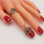 Armenian Adjustable Alphabet Double Ring: Sterling Silver .925