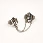 Armenian Adjustable Alphabet Double Ring: Sterling Silver .925