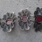 Silver Plated Curved Oval Black Onyx Chain Link Bracelet â Armenian Ethnic Tribal Jewelry